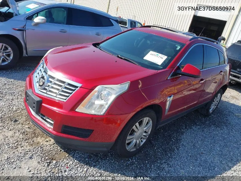 2013 Cadillac Srx Standard VIN: 3GYFNAE37DS650974 Lot: 40555296