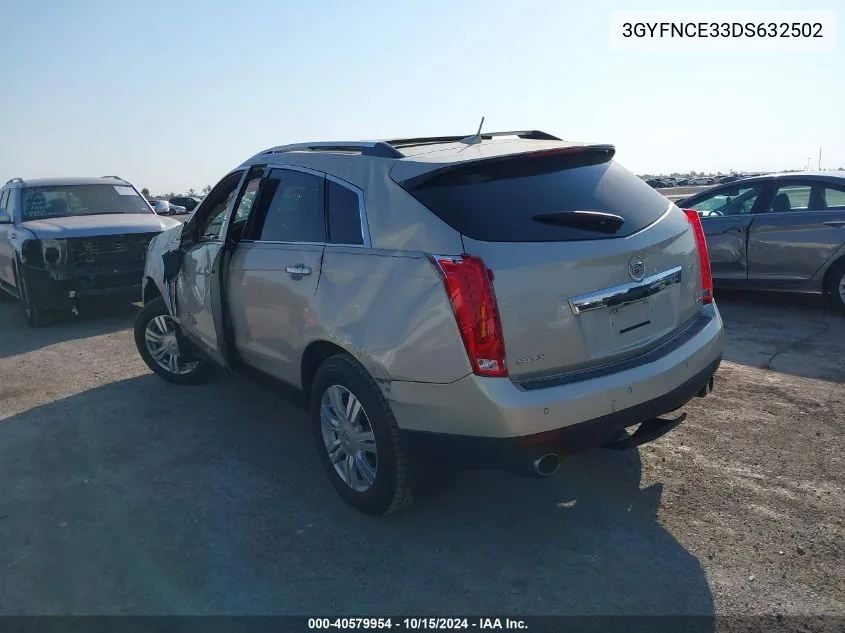 3GYFNCE33DS632502 2013 Cadillac Srx Luxury Collection