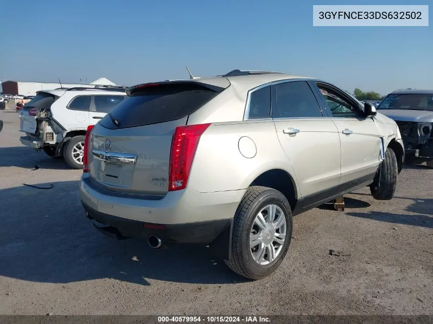 2013 Cadillac Srx Luxury Collection VIN: 3GYFNCE33DS632502 Lot: 40579954