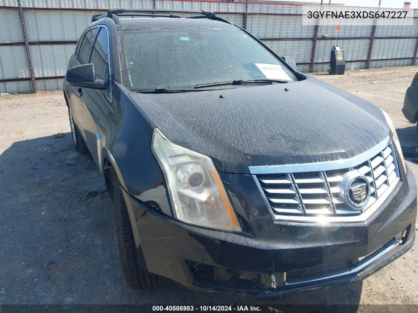 2013 Cadillac Srx Standard VIN: 3GYFNAE3XDS647227 Lot: 40586983