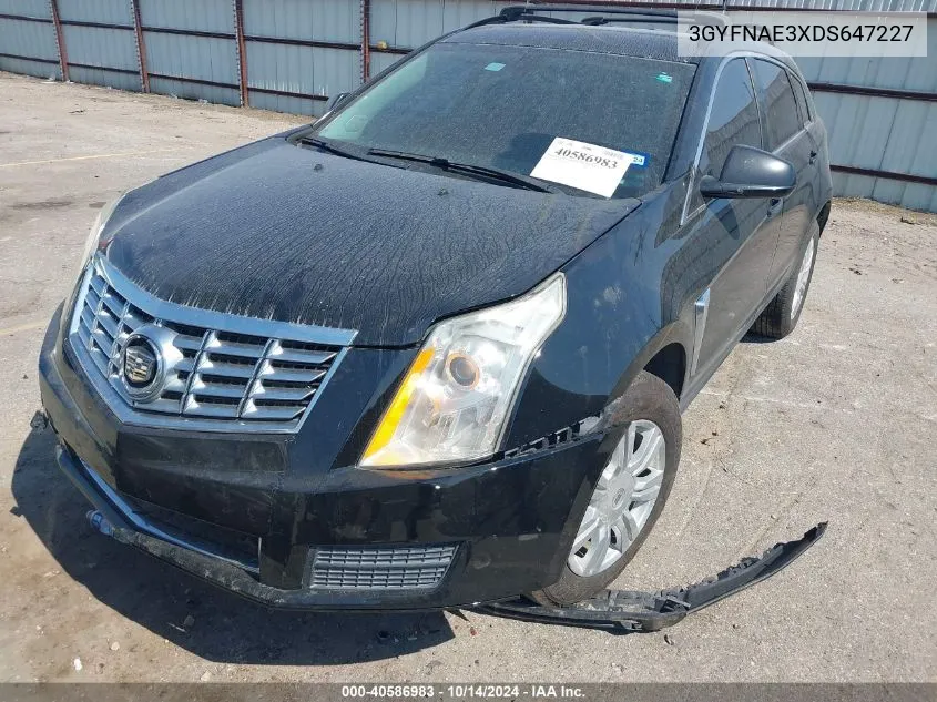 2013 Cadillac Srx Standard VIN: 3GYFNAE3XDS647227 Lot: 40586983