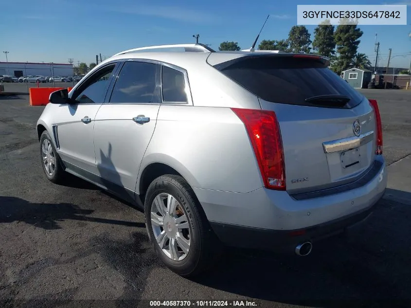 2013 Cadillac Srx Luxury Collection VIN: 3GYFNCE33DS647842 Lot: 40587370