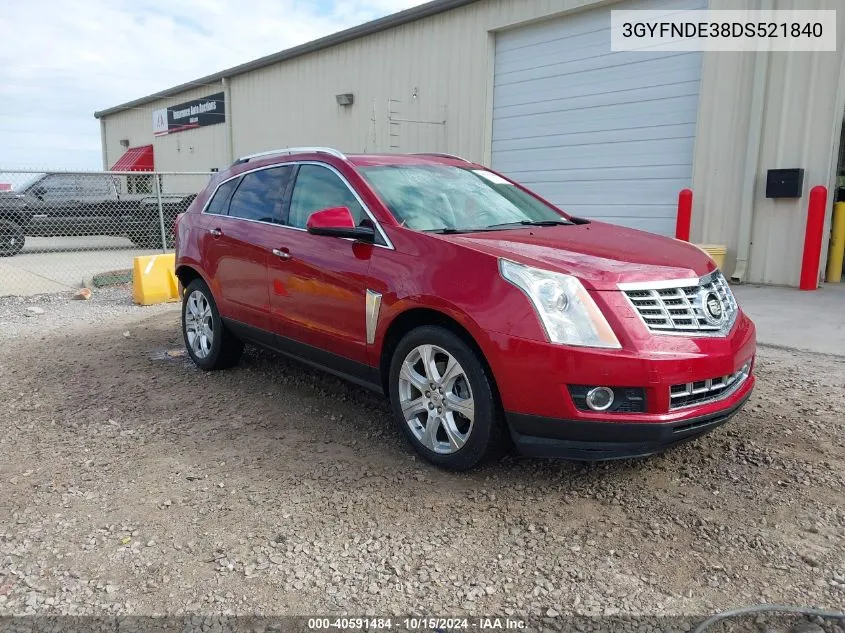 2013 Cadillac Srx Performance Collection VIN: 3GYFNDE38DS521840 Lot: 40591484