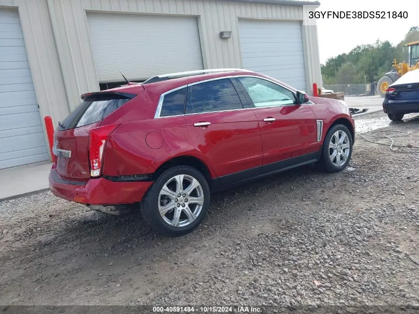 2013 Cadillac Srx Performance Collection VIN: 3GYFNDE38DS521840 Lot: 40591484