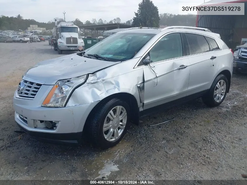 3GYFNCE37DS519278 2013 Cadillac Srx Luxury Collection