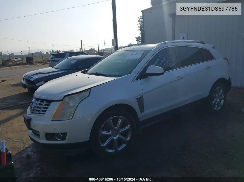 2013 Cadillac Srx Performance Collection VIN: 3GYFNDE31DS597786 Lot: 40616206