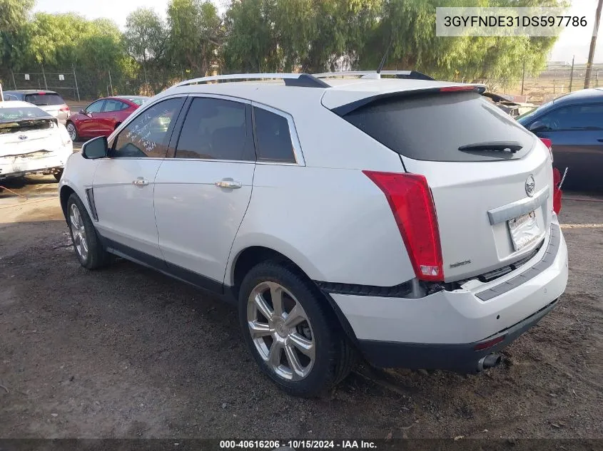 2013 Cadillac Srx Performance Collection VIN: 3GYFNDE31DS597786 Lot: 40616206