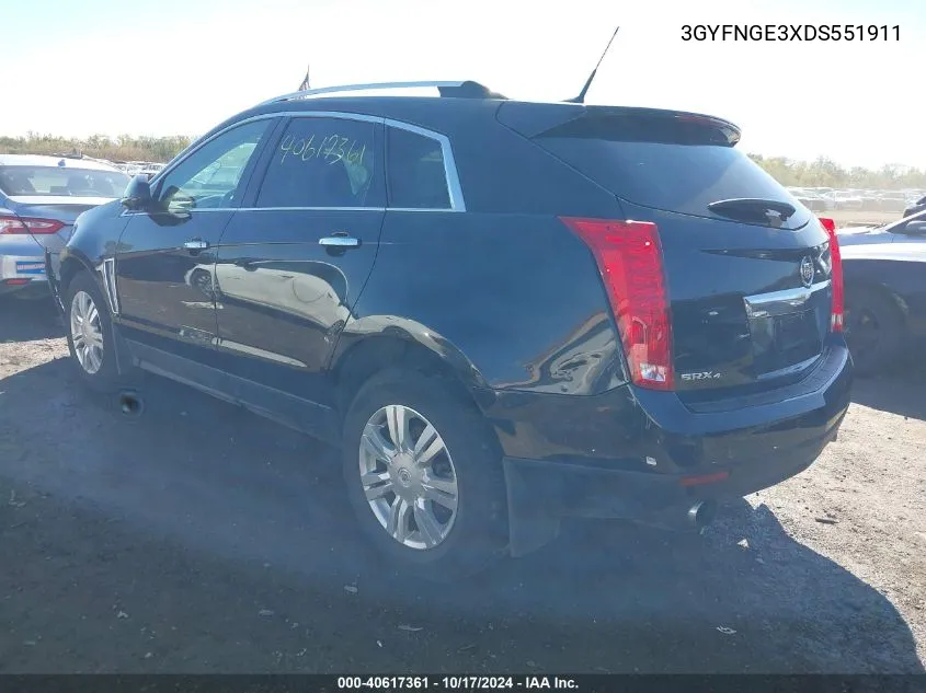 3GYFNGE3XDS551911 2013 Cadillac Srx Luxury Collection