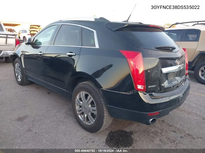 3GYFNCE38DS535022 2013 Cadillac Srx Luxury Collection