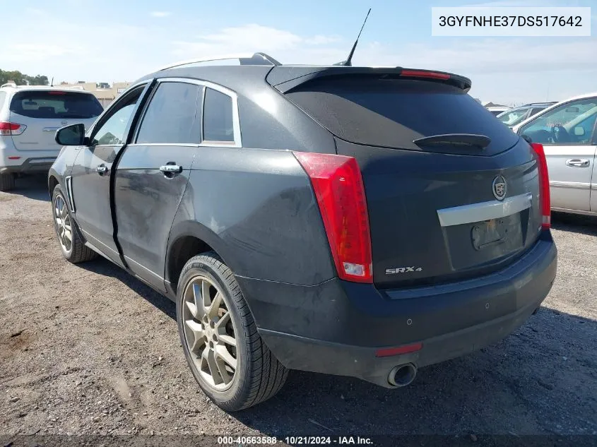 2013 Cadillac Srx Performance Collection VIN: 3GYFNHE37DS517642 Lot: 40663588