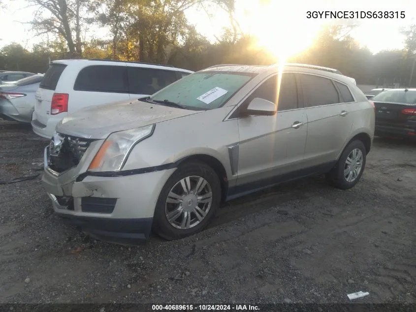 3GYFNCE31DS638315 2013 Cadillac Srx Luxury Collection