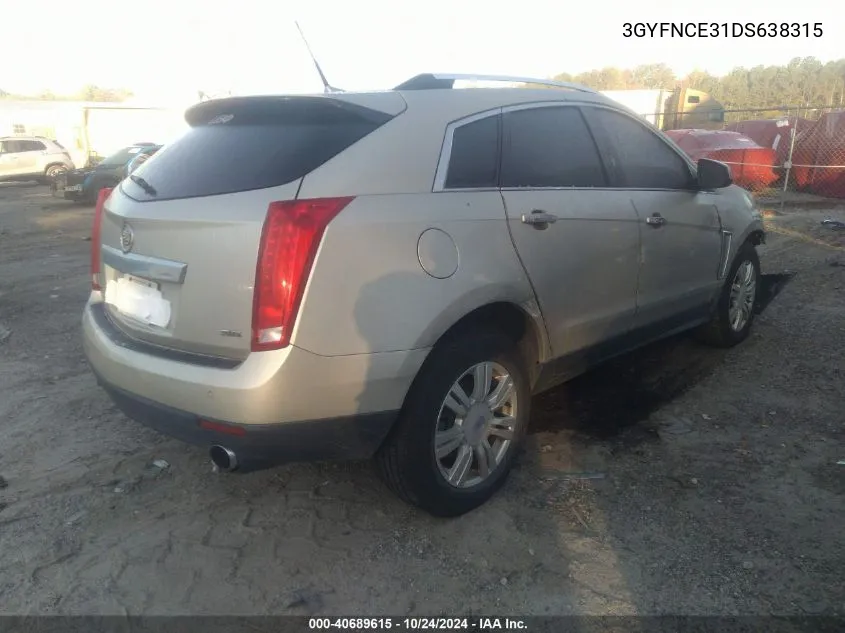 3GYFNCE31DS638315 2013 Cadillac Srx Luxury Collection