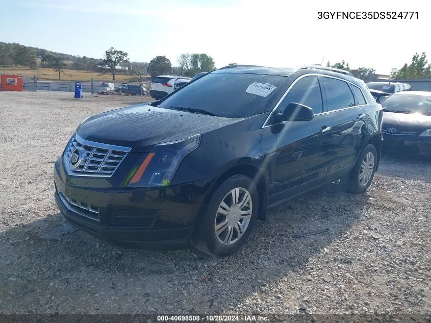 2013 Cadillac Srx Luxury Collection VIN: 3GYFNCE35DS524771 Lot: 40698508