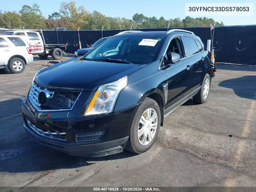 2013 Cadillac Srx Luxury Collection VIN: 3GYFNCE33DS578053 Lot: 40716529