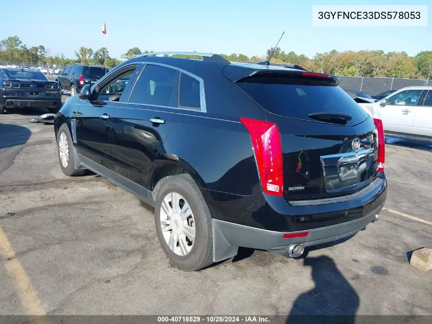 2013 Cadillac Srx Luxury Collection VIN: 3GYFNCE33DS578053 Lot: 40716529