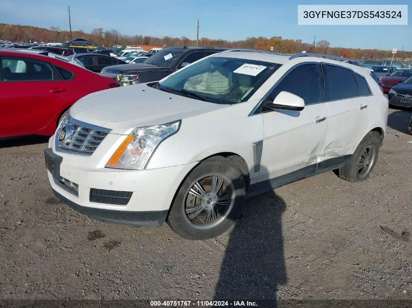 2013 Cadillac Srx Luxury Collection VIN: 3GYFNGE37DS543524 Lot: 40751767