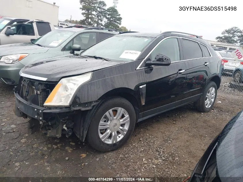 2013 Cadillac Srx Standard VIN: 3GYFNAE36DS515498 Lot: 40754299