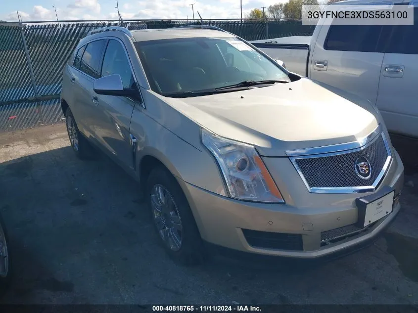 2013 Cadillac Srx Luxury Collection VIN: 3GYFNCE3XDS563100 Lot: 40818765