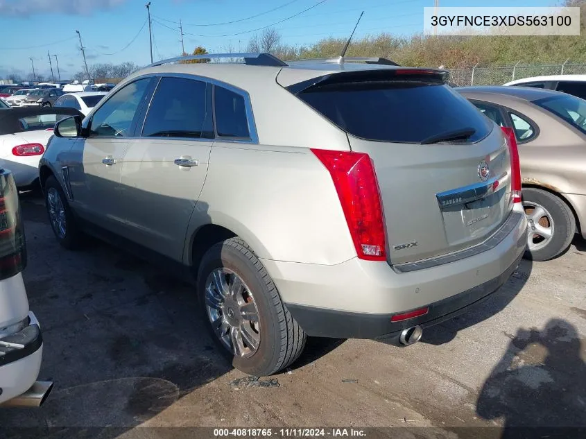 2013 Cadillac Srx Luxury Collection VIN: 3GYFNCE3XDS563100 Lot: 40818765