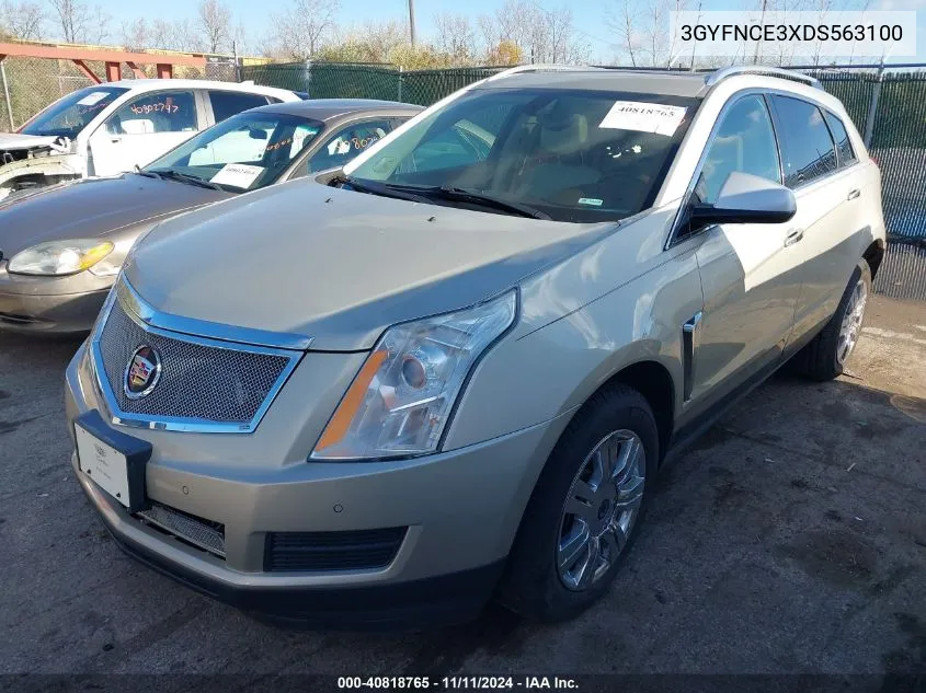 2013 Cadillac Srx Luxury Collection VIN: 3GYFNCE3XDS563100 Lot: 40818765