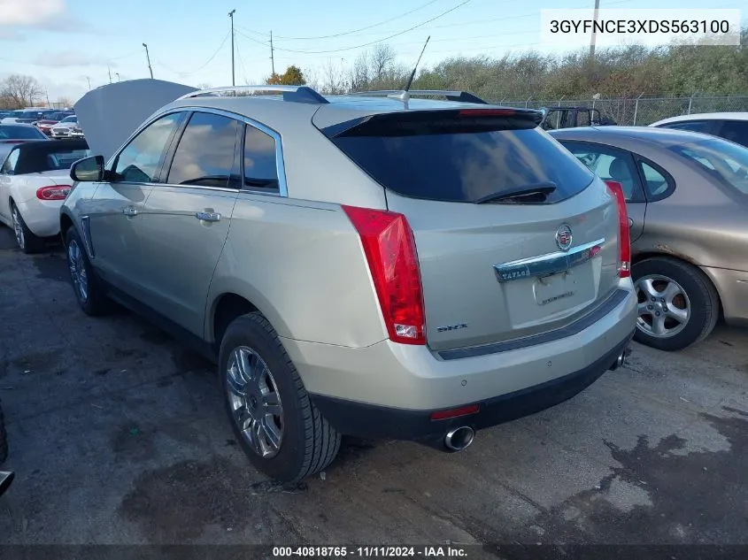 2013 Cadillac Srx Luxury Collection VIN: 3GYFNCE3XDS563100 Lot: 40818765