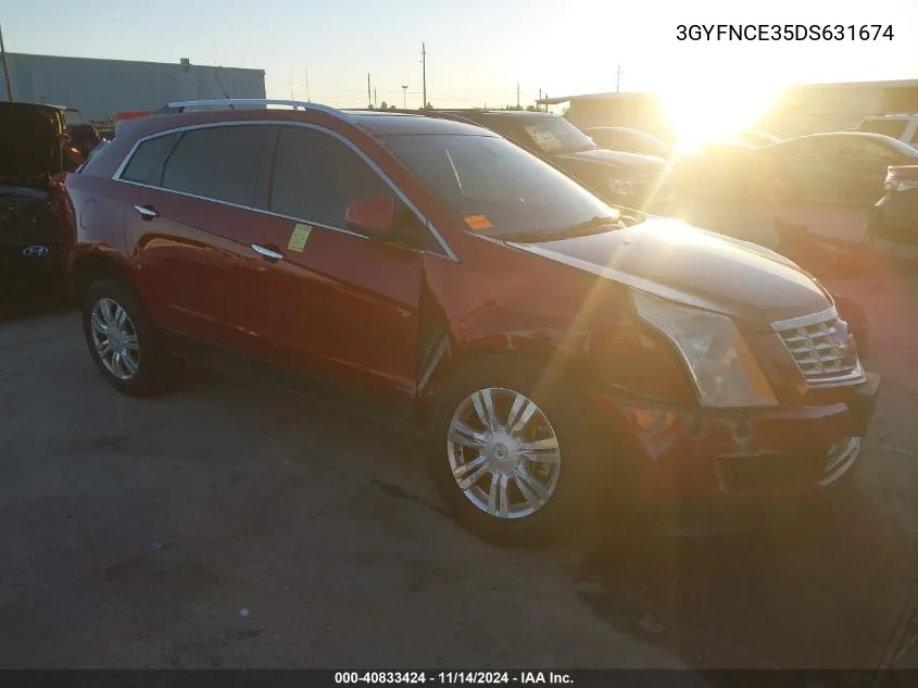 2013 Cadillac Srx Luxury Collection VIN: 3GYFNCE35DS631674 Lot: 40833424