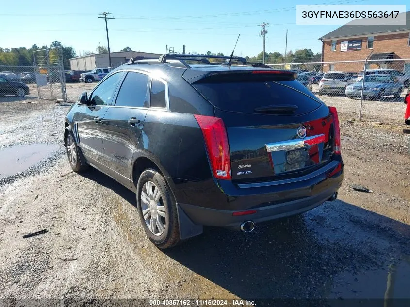 3GYFNAE36DS563647 2013 Cadillac Srx Standard