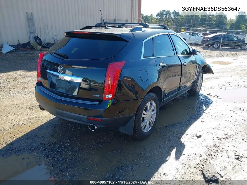 3GYFNAE36DS563647 2013 Cadillac Srx Standard