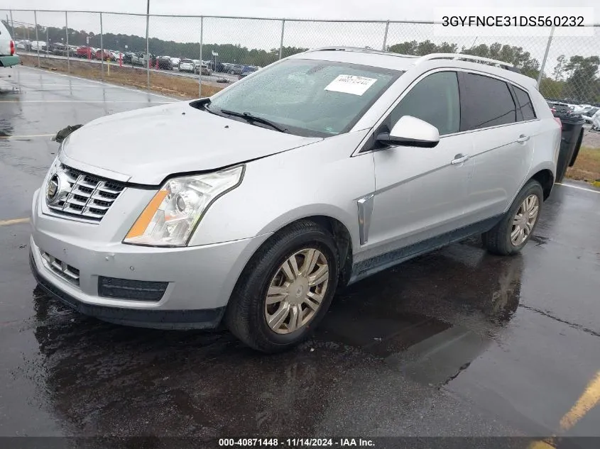 3GYFNCE31DS560232 2013 Cadillac Srx Luxury Collection