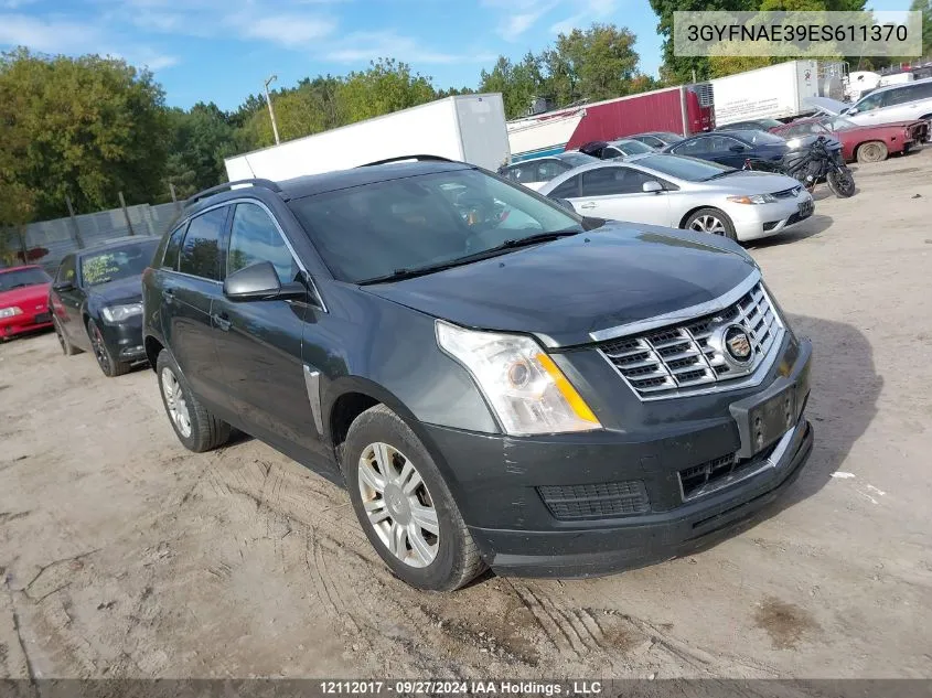 2014 Cadillac Srx V6 4Dr 2Wd VIN: 3GYFNAE39ES611370 Lot: 12112017