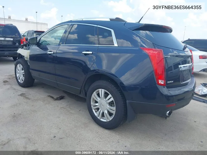 2014 Cadillac Srx Luxury Collection VIN: 3GYFNBE36ES664355 Lot: 39609172