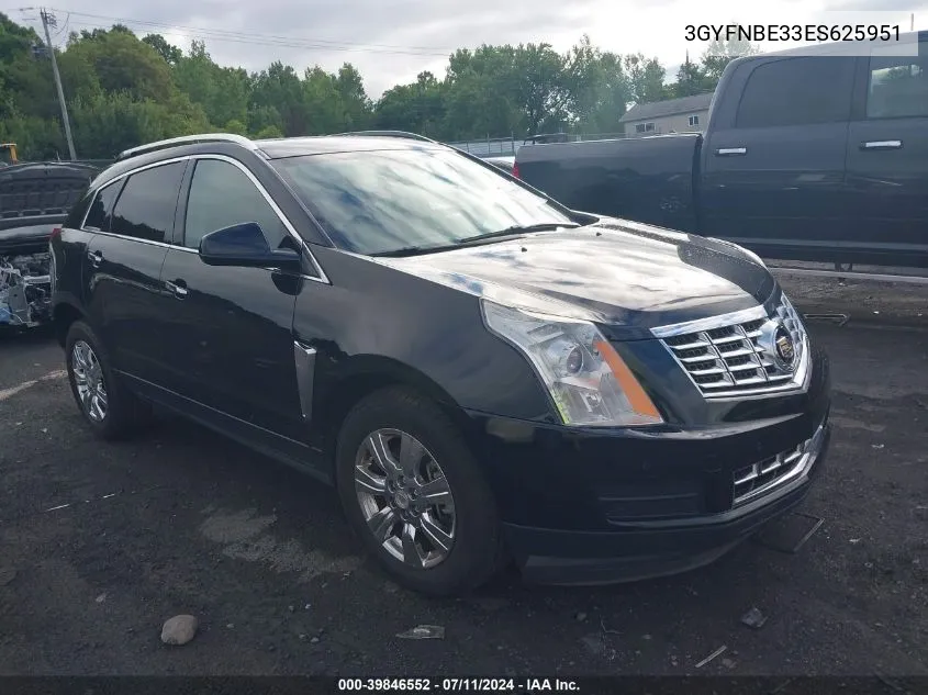 2014 Cadillac Srx Luxury Collection VIN: 3GYFNBE33ES625951 Lot: 39846552