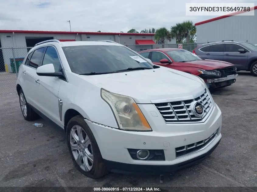 2014 Cadillac Srx Premium Collection VIN: 3GYFNDE31ES649788 Lot: 39860915