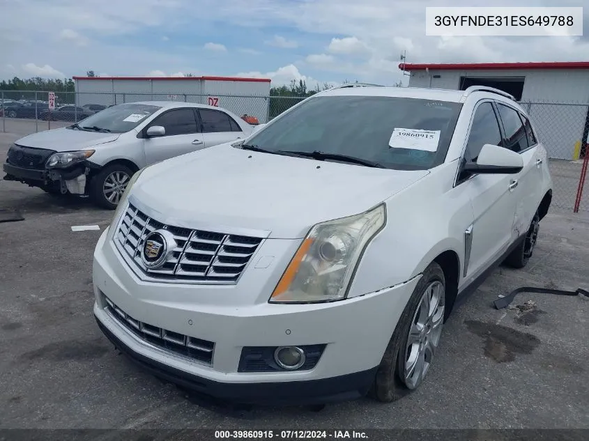 2014 Cadillac Srx Premium Collection VIN: 3GYFNDE31ES649788 Lot: 39860915