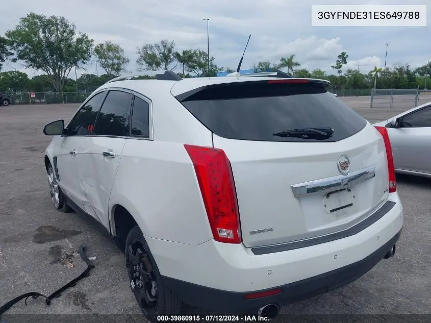 2014 Cadillac Srx Premium Collection VIN: 3GYFNDE31ES649788 Lot: 39860915