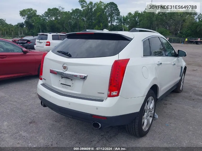 2014 Cadillac Srx Premium Collection VIN: 3GYFNDE31ES649788 Lot: 39860915