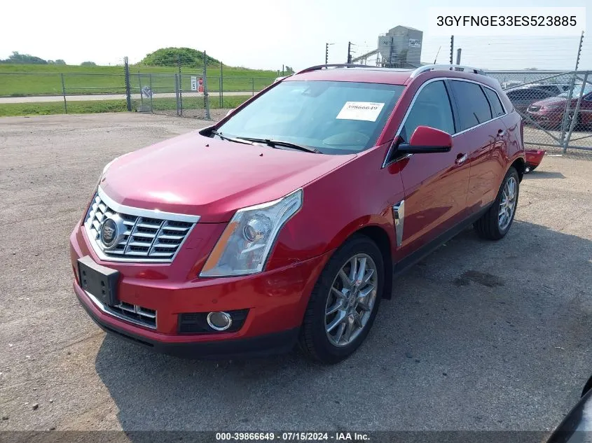 3GYFNGE33ES523885 2014 Cadillac Srx Premium Collection