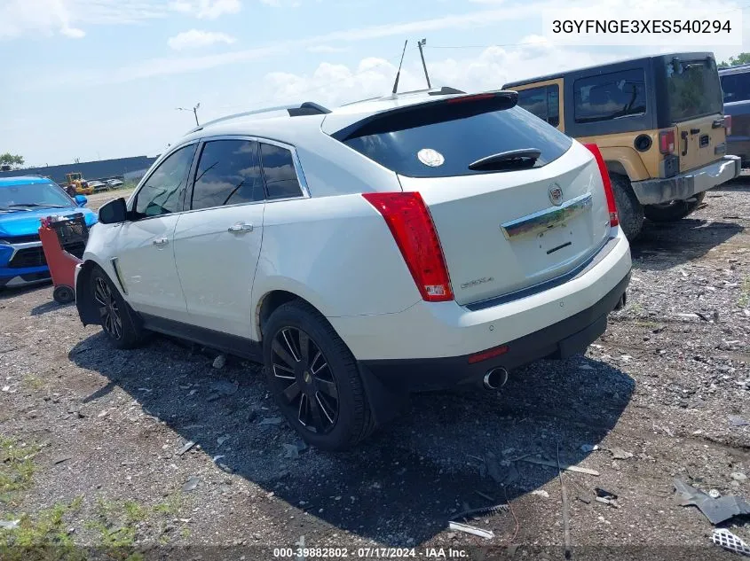 3GYFNGE3XES540294 2014 Cadillac Srx Premium Collection