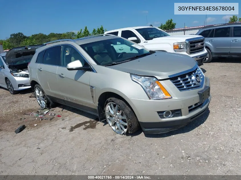 3GYFNFE34ES678004 2014 Cadillac Srx Performance Collection