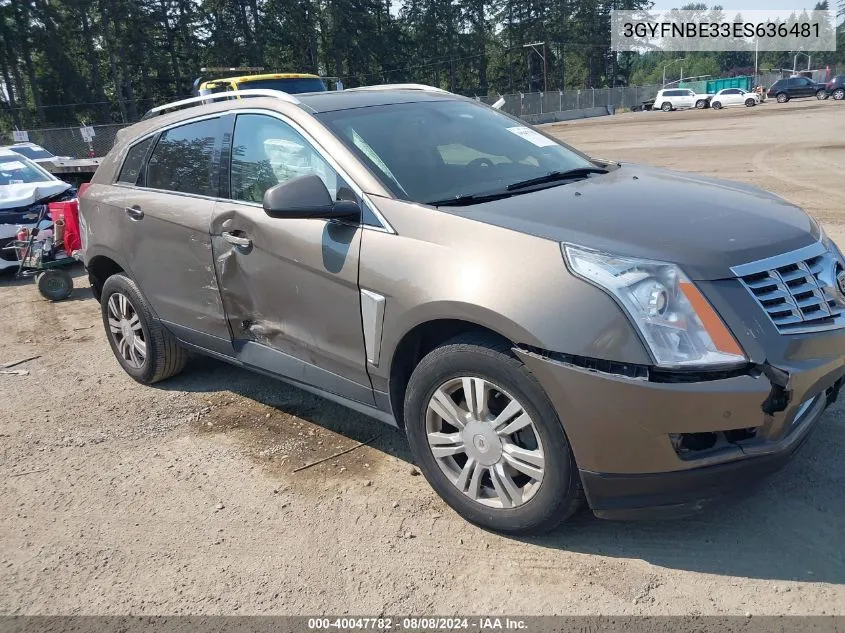 2014 Cadillac Srx Luxury Collection VIN: 3GYFNBE33ES636481 Lot: 40047782