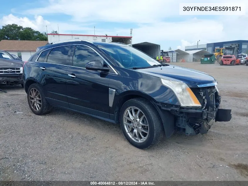 3GYFNDE34ES591871 2014 Cadillac Srx Premium Collection