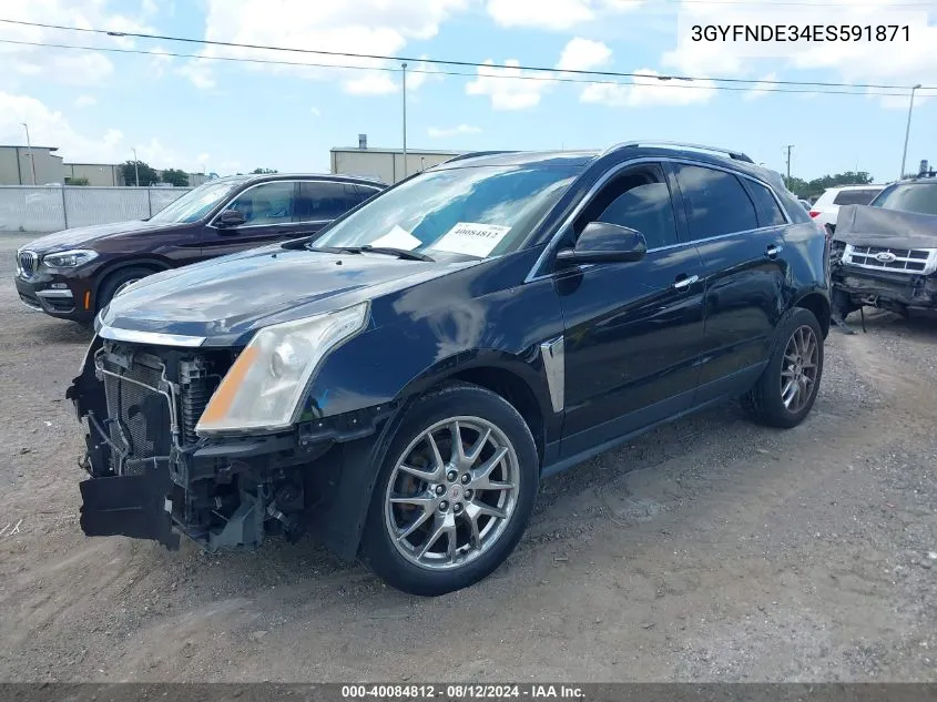 2014 Cadillac Srx Premium Collection VIN: 3GYFNDE34ES591871 Lot: 40084812