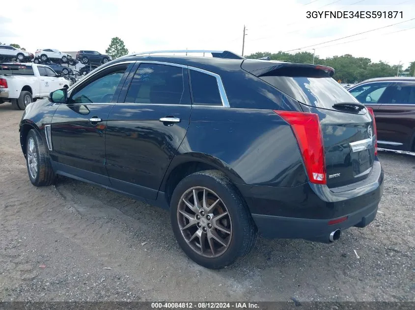 3GYFNDE34ES591871 2014 Cadillac Srx Premium Collection