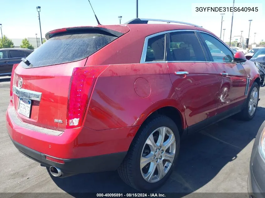 2014 Cadillac Srx Premium Collection VIN: 3GYFNDE31ES640945 Lot: 40095891