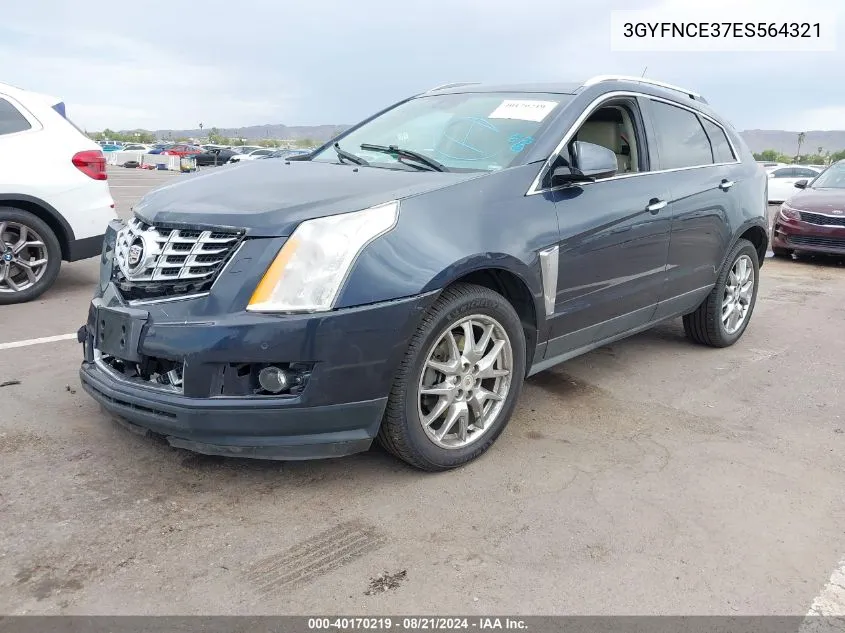 2014 Cadillac Srx Performance Collection VIN: 3GYFNCE37ES564321 Lot: 40170219