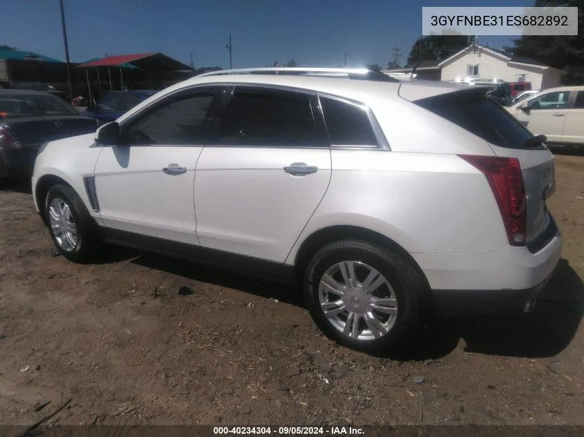 3GYFNBE31ES682892 2014 Cadillac Srx Luxury Collection