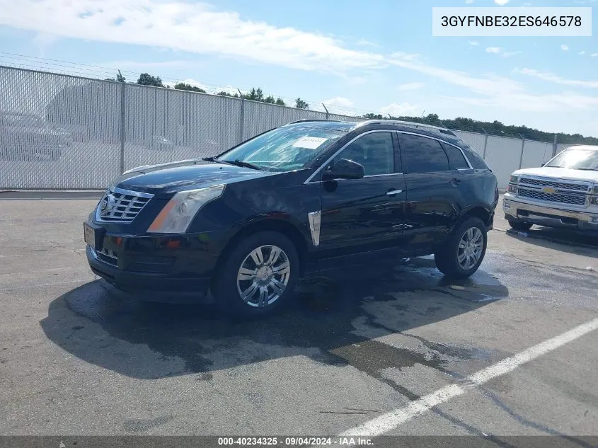 2014 Cadillac Srx Luxury Collection VIN: 3GYFNBE32ES646578 Lot: 40234325