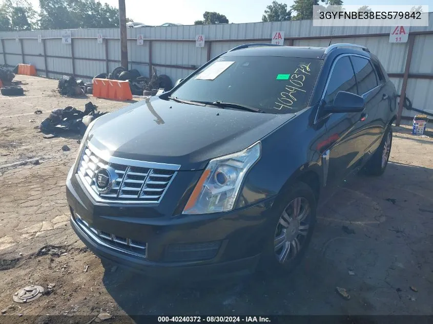 3GYFNBE38ES579842 2014 Cadillac Srx Luxury Collection