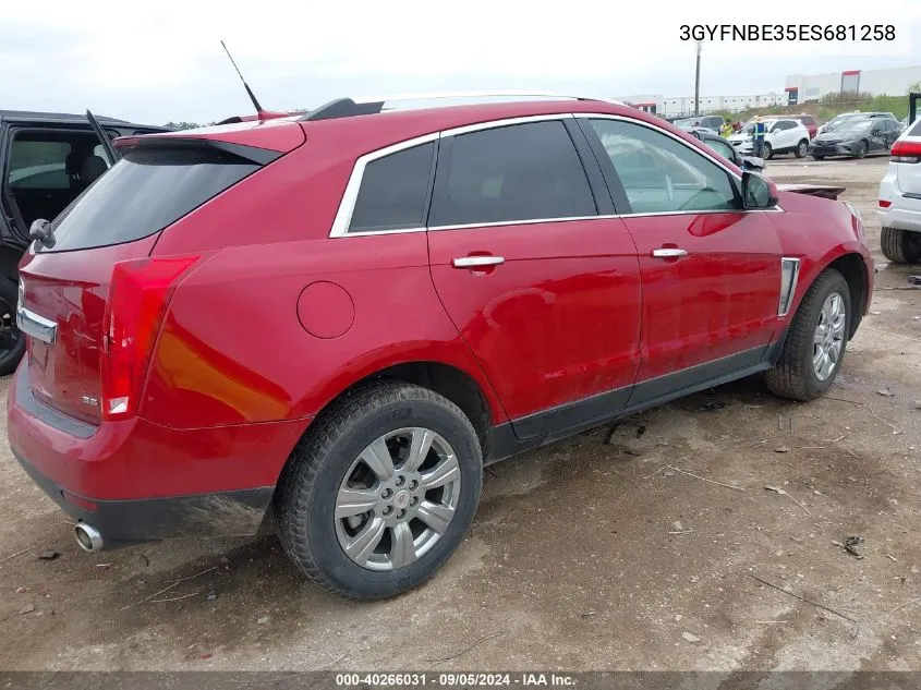 3GYFNBE35ES681258 2014 Cadillac Srx Luxury Collection