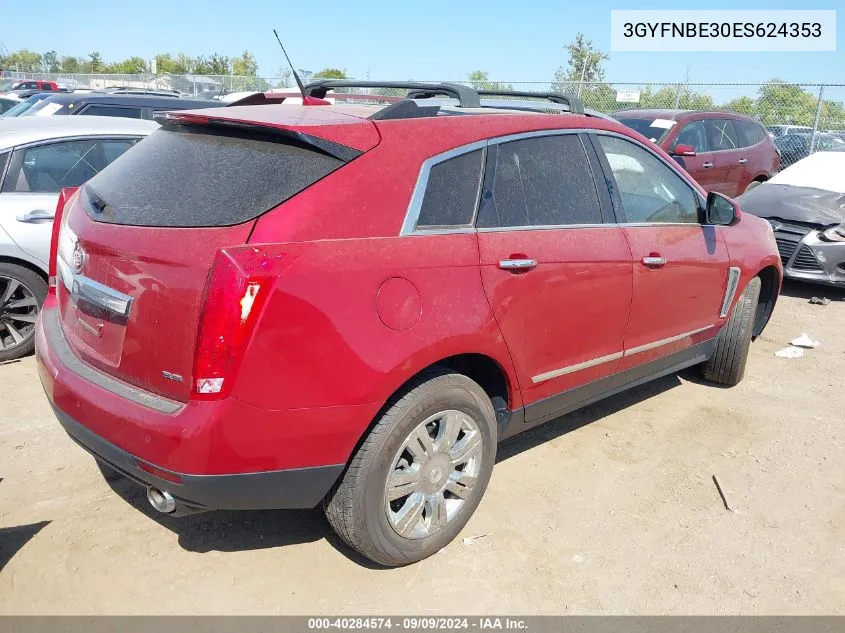 2014 Cadillac Srx Luxury Collection VIN: 3GYFNBE30ES624353 Lot: 40284574